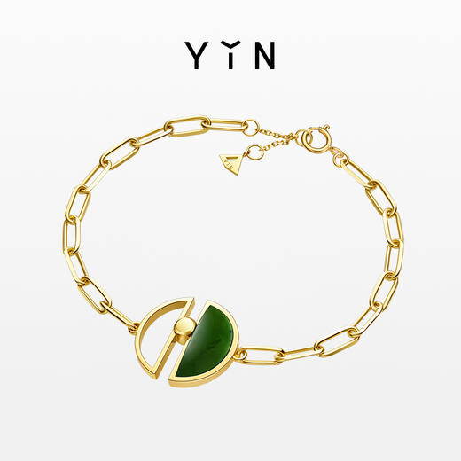 「弈」系列 围棋手链-金绿 商品图0