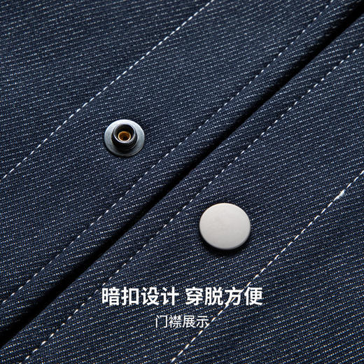 圣得西男士工装牛仔翻领夹克2025年秋季新款时尚潮流休闲外套 商品图7