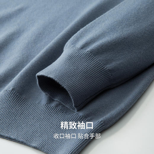 【含羊毛&含莱赛尔】圣得西男款圆领套头针织毛衫2025年秋季新款 商品图7