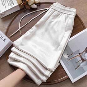 K073舒适气质阔腿裤女夏季薄款2025新款宽松垂感今年流行百搭直筒裤子