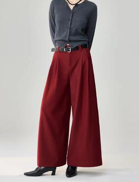 SZ3L13斜纹大阔腿裤 前腰双褶设计 时尚潮流 显瘦百搭 三色可选