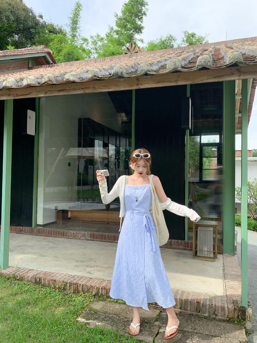 【189元任选2件】最后一波现货！蓝色吊带连衣裙 商品图5