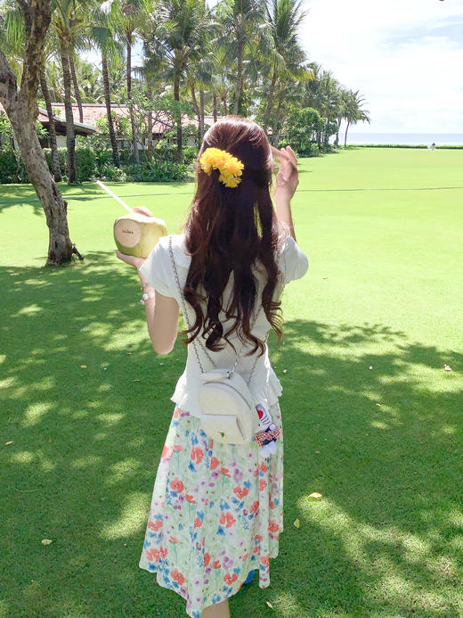 <曾小咸推荐>现货秒杀！卖完不补 ！微信打折价！娃娃领花边正肩短袖 日常119.99 立减50 秒杀69.99！ 花色半裙 日常129.99/件 立减50 秒杀79.99/件！！ 商品图7