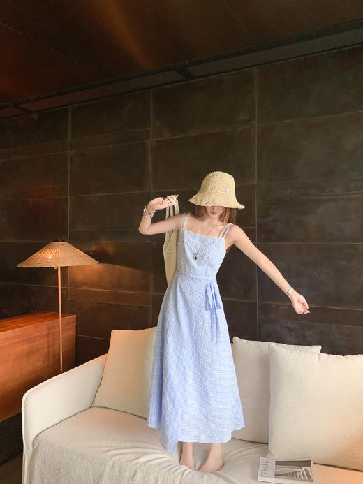 【189元任选2件】最后一波现货！蓝色吊带连衣裙 商品图9