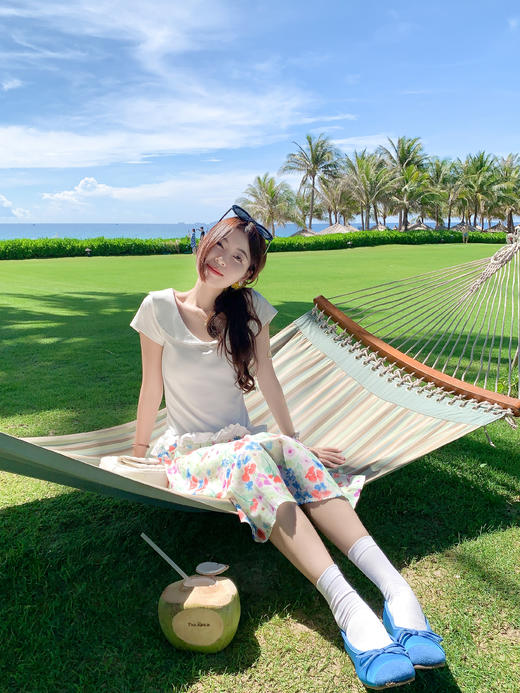 <曾小咸推荐>现货秒杀！卖完不补 ！微信打折价！娃娃领花边正肩短袖 日常119.99 立减50 秒杀69.99！ 花色半裙 日常129.99/件 立减50 秒杀79.99/件！！ 商品图9