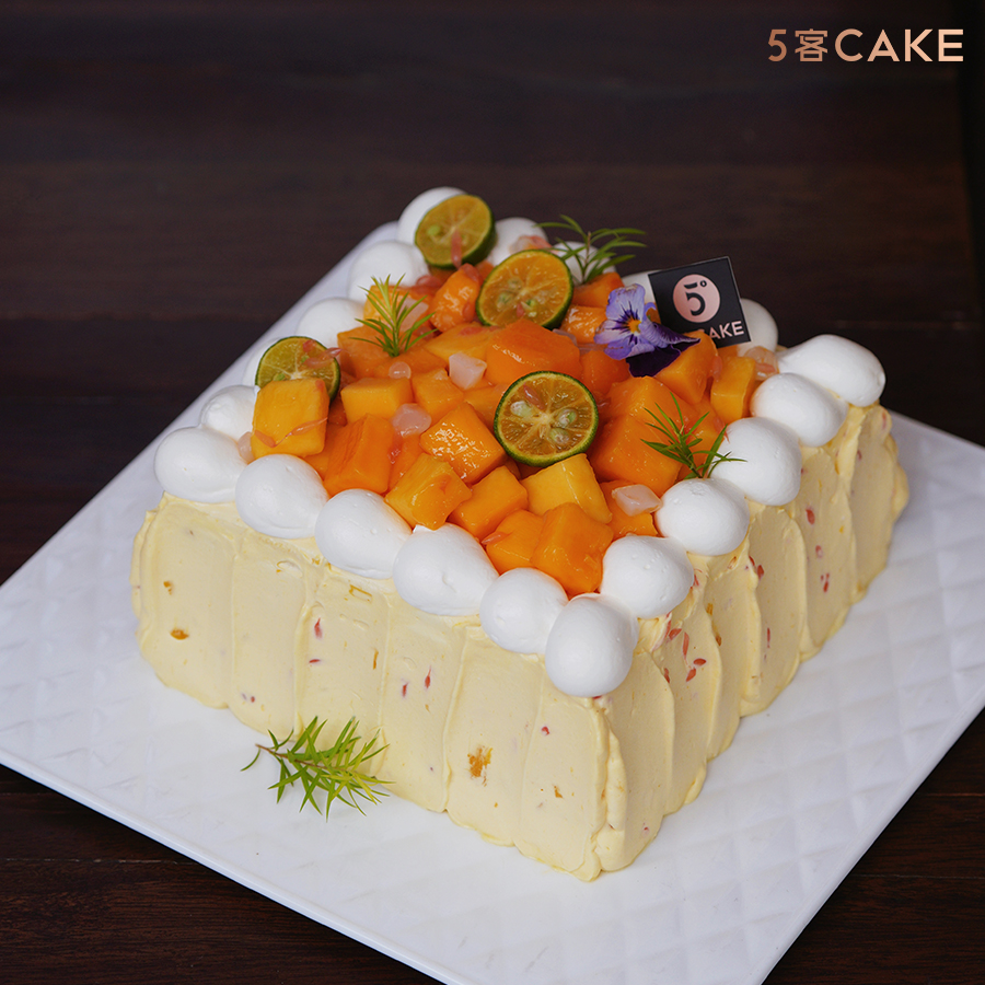 【椰芒见柚】杨枝甘露芒果西柚戚风蛋糕