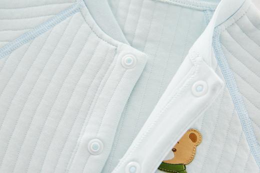 拉比内衣-4童趣夹丝内衣i5全开服套装（2套装）粉黄/蓝白LYDA10010158 商品图6