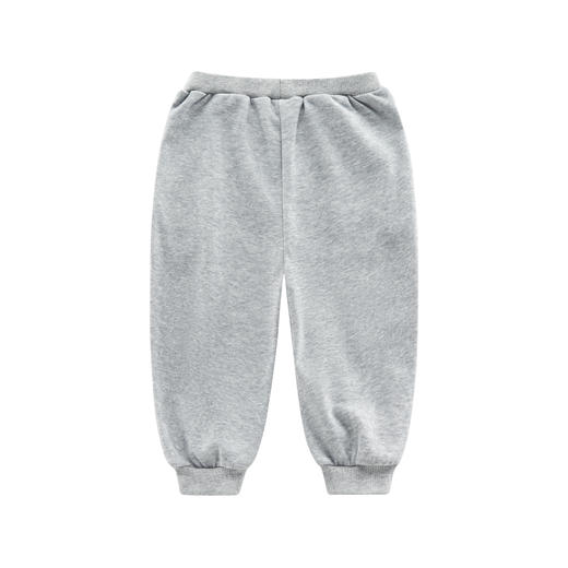 拉比童衣-3休闲i5贴袋束口长裤花灰 商品图2