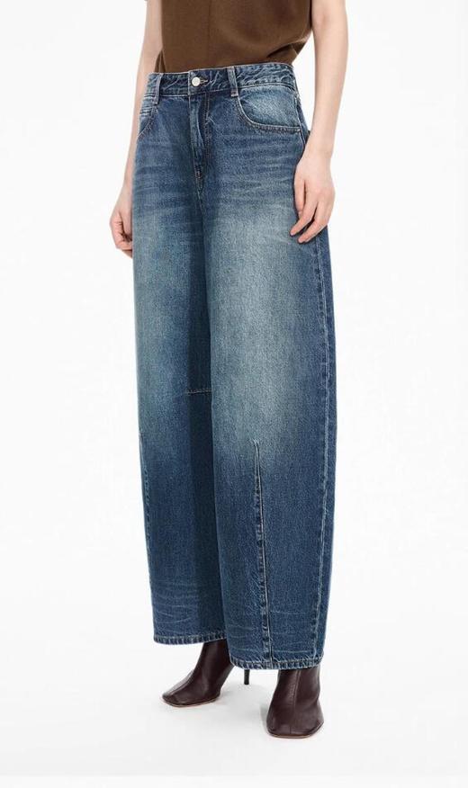 JN*25早秋弯刀宽松阔腿牛仔裤 商品图6