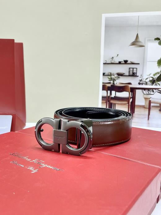 D080204新款双面可用+2个扣头皮带腰带男士腰带 商品图4