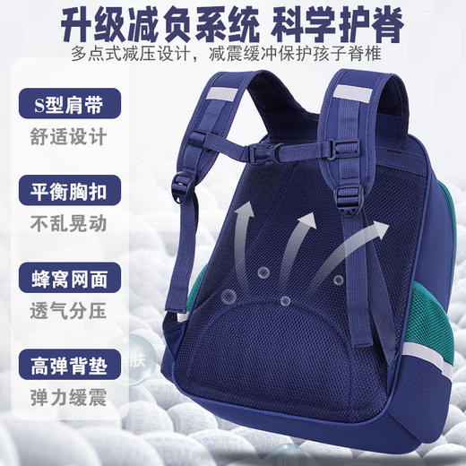 书包小学生儿童轻便耐脏透气男童女孩双肩包1-3-6年级新款 商品图3