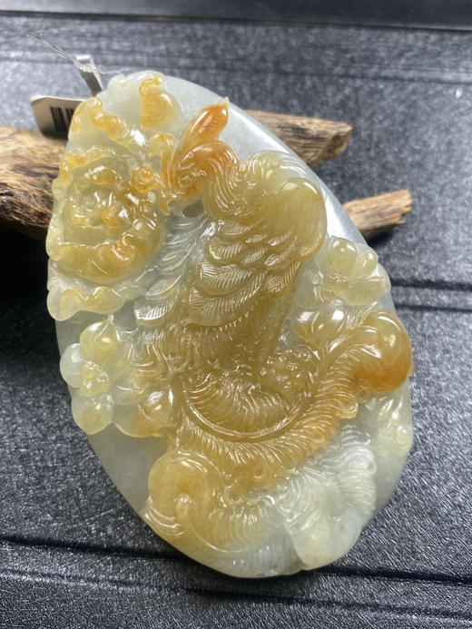 【FC0098】翡翠黄翡凤凰挂件  庄厚大气 色泽亮丽 雕工精美 商品图1