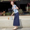 FY2585A时尚气质套装2025夏季高级感法式收腰遮肚子显瘦减龄半身裙两件套 商品缩略图3