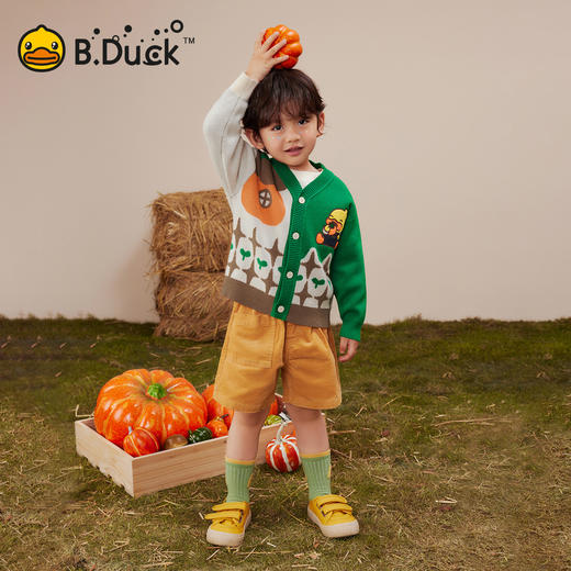 B.Duck小黄鸭童装春秋开衫针织衫90-130 BF3612006 商品图1