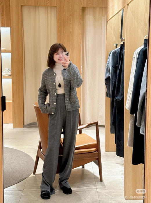 82-2 排他性独家圆正 真正原材原扣 香风 进口花纱 真丝羊毛羊绒 针织背心/开衫外套 仅此一批 商品图12