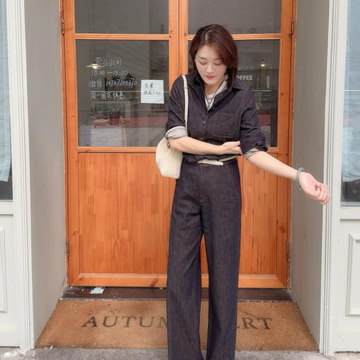 （老板自留超软麻牛仔）火桐hooton2025秋季新款 亚麻牛仔套装 商品图3