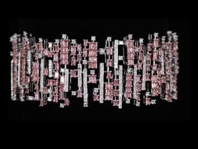 “节奏”天然粉钻手链