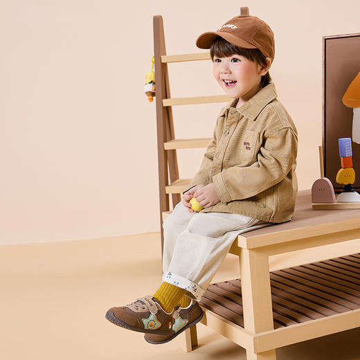 B.Duck小黄鸭童鞋春秋透气软底阿甘鞋22-31 B3686914 商品图1