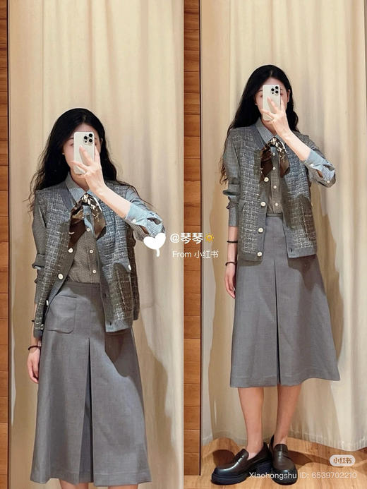 82-2 排他性独家圆正 真正原材原扣 香风 进口花纱 真丝羊毛羊绒 针织背心/开衫外套 仅此一批 商品图6