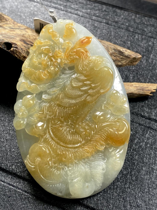 【FC0098】翡翠黄翡凤凰挂件  庄厚大气 色泽亮丽 雕工精美 商品图2