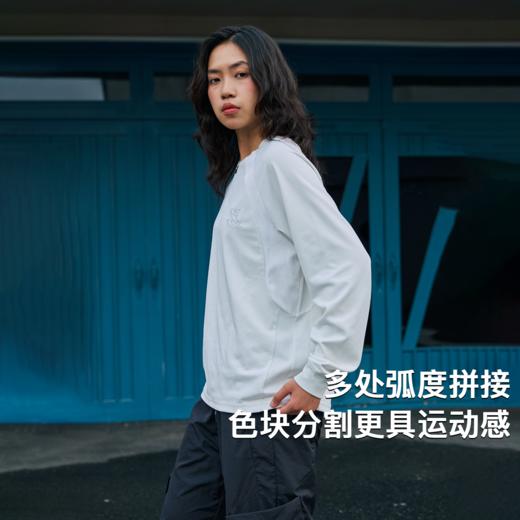 录士LUSHISI前行突破主题7A抗菌透气亨利领半开拉链拼接速干长袖 商品图3