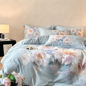 自然醒全棉大版磨毛数码印花四件套HS