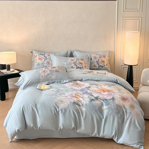 自然醒全棉大版磨毛数码印花四件套HS 商品图1