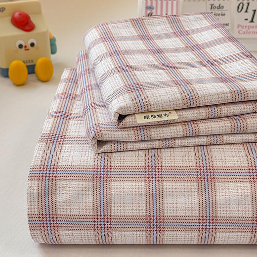 【品牌直发】加倍生活 新款原棉老粗布床单三件套 传统织造工艺 72道工序处理 传统粗布凉席 耐磨耐用 贴身柔软 商品图6