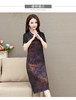 新中式改良旗袍连衣裙，洋气妈妈装短袖A字裙QYM-LRX-SD58675-Y 商品缩略图1