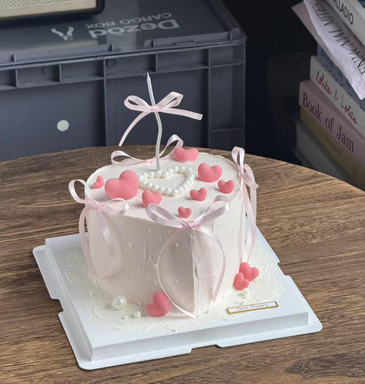 简约爱心蛋糕D款 心形 纪念日 商品图1