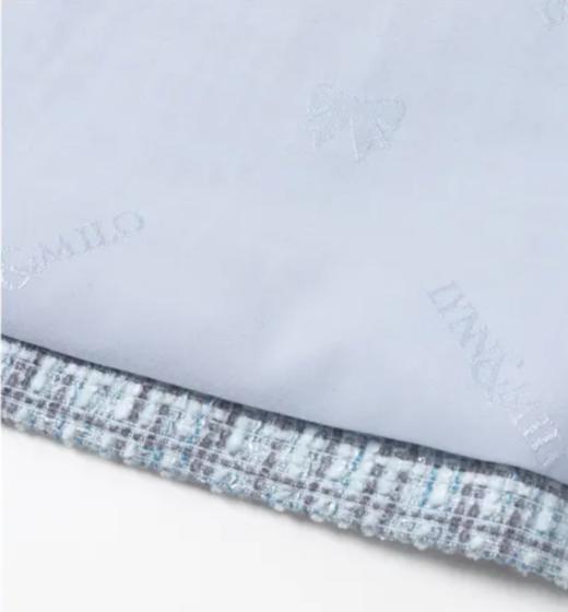 【春上新】【秋季新品】8楼琳麦罗 LYNN&MILO 蓝色雪尼尔小香风半裙 商品图4