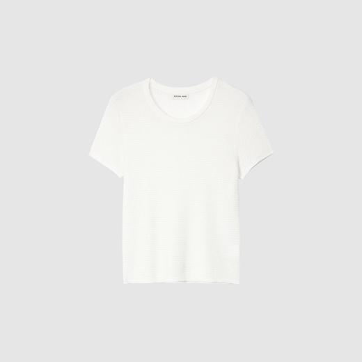 2楼素然羊毛尼龙横机小圆领短袖T恤吊牌价995 商品图3