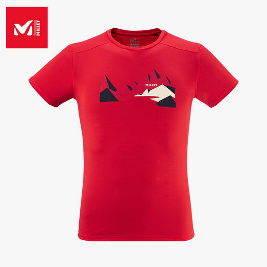 【实体店现货】法国MILLET觅乐 男女款夏季户外休闲polartec短袖轻薄透气T恤 商品图1