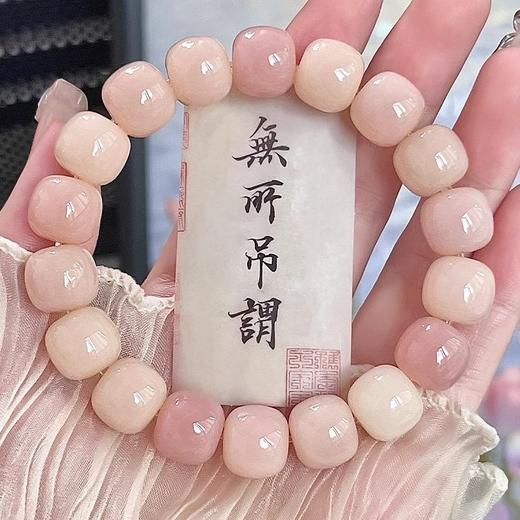 天然菩提根手串 【捡漏！26.9抢！】粉紫温柔风💜天然菩提根手串，老师傅精工打磨，每颗都是匠心之作✨女生必备文玩小心机！ 商品图3
