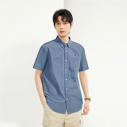 佐丹奴男装25年新款【蔚蓝经典系列】短袖衬衫01045243 商品图0