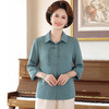 W613-2562-95-158中老年人夏装真丝上衣女新中式妈妈夏季洋气衬衫 商品缩略图0