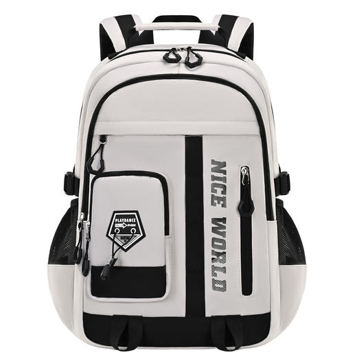 科学减负芝麻宝贝新款中小学生书包轻便型休闲双肩包大容量多隔层学生背包开学季学习用品新款书包补习袋 商品图4