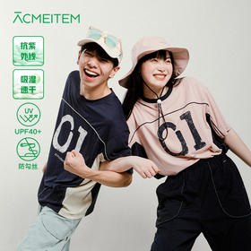 【出游季特惠】ACMEITEM爱棵米-拼接数字运动T恤GAG3440607C