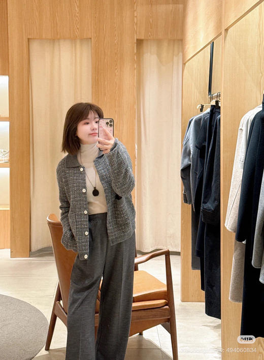 82-2 排他性独家圆正 真正原材原扣 香风 进口花纱 真丝羊毛羊绒 针织背心/开衫外套 仅此一批 商品图13