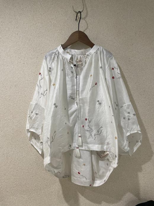 Bunon刺绣白色上衣 商品图6