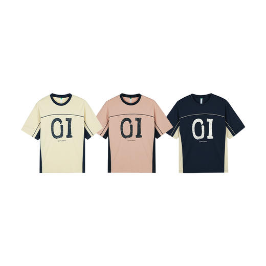 【出游季特惠】ACMEITEM爱棵米-拼接数字运动T恤GAG3440607C 商品图4