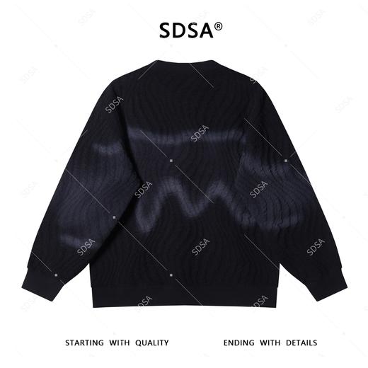 9525SDSA秋季新款男士痞帅潮牌撞色简约立体套头圆领卫衣轻奢宽松上衣 商品图5
