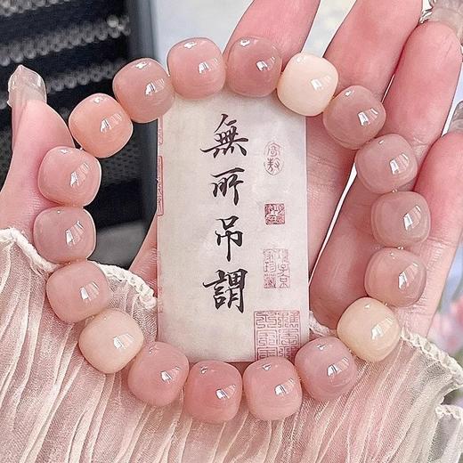 天然菩提根手串 【捡漏！26.9抢！】粉紫温柔风💜天然菩提根手串，老师傅精工打磨，每颗都是匠心之作✨女生必备文玩小心机！ 商品图0