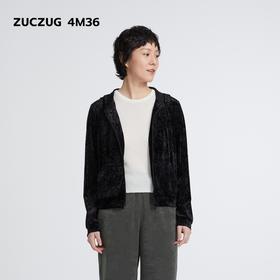 2楼素然光泽丝绒拉链卫衣吊牌价1450