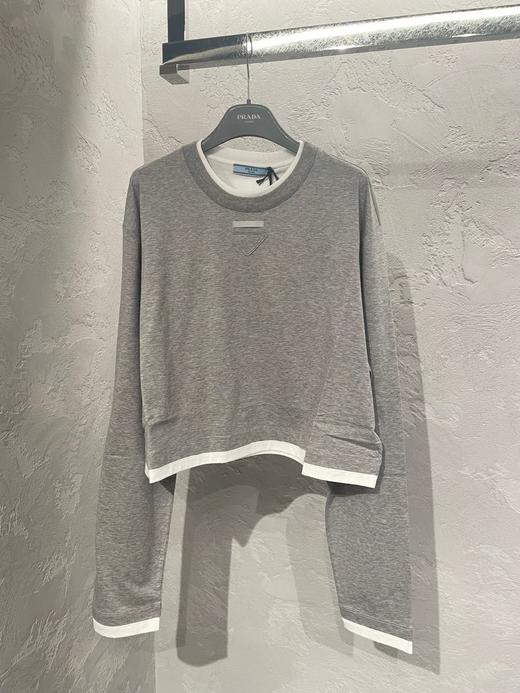 女款假两件长袖T恤020 商品图0