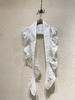 BUNON 轻盈印花刺绣荷叶边真丝披肩领巾围巾 商品缩略图5