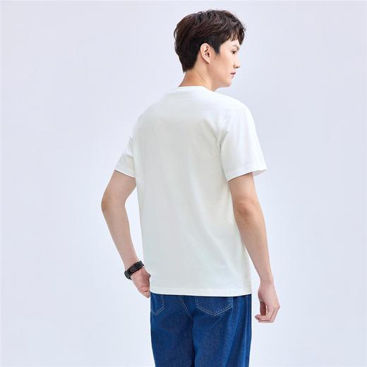 佐丹奴男装纯棉印花圆领针织短袖T恤13094209 商品图5