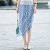 西子/鸡尾酒法式网纱渐变烧花松紧腰半裙/BQYF001 商品缩略图1