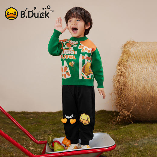 B.Duck小黄鸭童装春秋内搭打底衫针织衫90-130 BF3612002 商品图1