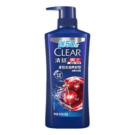 清扬男士去屑洗发露 400ml+50ml/瓶